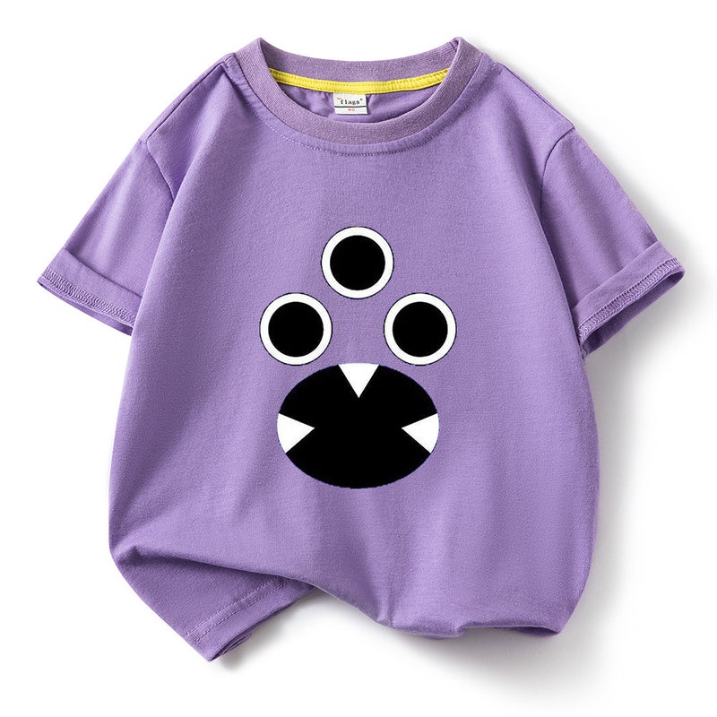Children'S T-Shirt Boys Short Sleeve Cotton 2023 New Summer Boys Children'S Clothing Bottoming Summer Clothes - Image 1