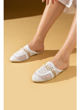 Pink Potin Knitted Pattern Lace Pearl Stone Women's Slippers 001-3-24 - pzsku/Z38734B4E59460373C188Z/45/_/1726749113/37e5a5bf-22cc-428f-891e-f5de3507b2f3