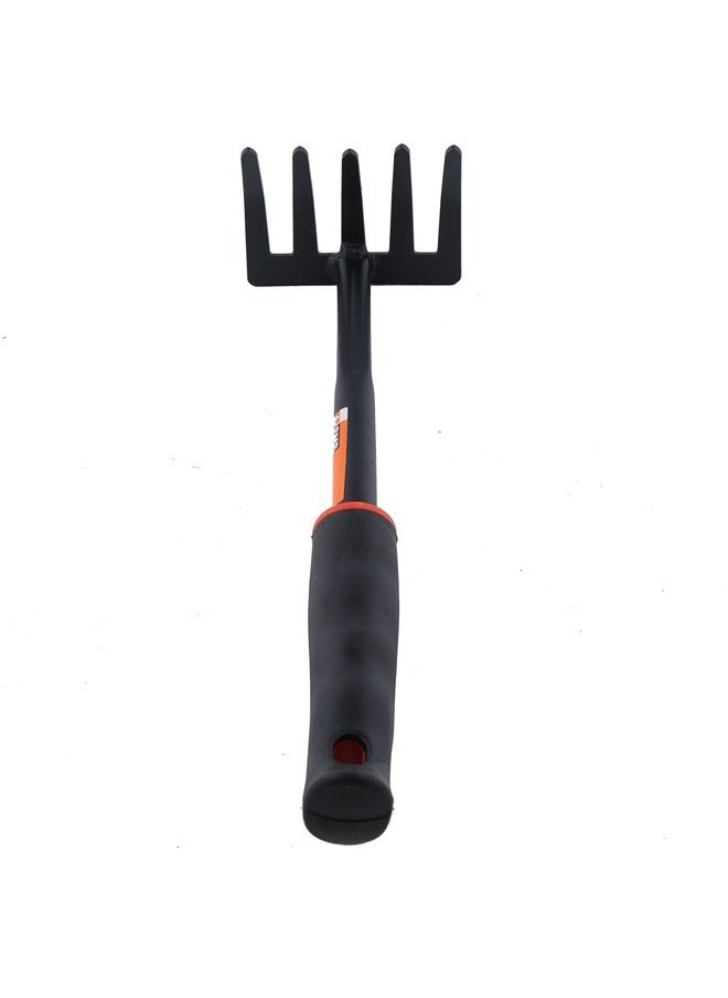 LAWAZIM Heavy Duty Garden Iron Fork Shovel Black hand wide outdoor gardening trowel Fires Coal Black  - Image 2