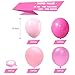 KBZVNAF Pink Latex Balloon Set 60 Packs 12 Inches Metallic Chrome Pastel Hot Pink Balloons for Birthday Wedding Baby Shower Girls Theme Party Decoration - Image 4