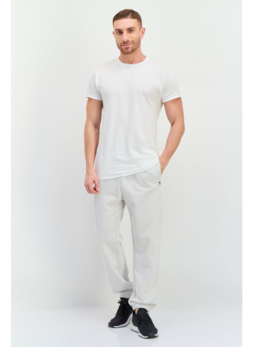 Penfield Men Regular Fit Brand Logo Sweatpants, Light Grey  - Image 4