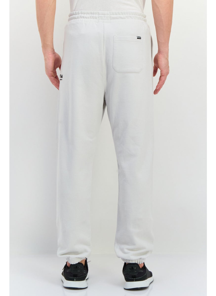 Penfield Men Regular Fit Brand Logo Sweatpants, Light Grey  - Image 3