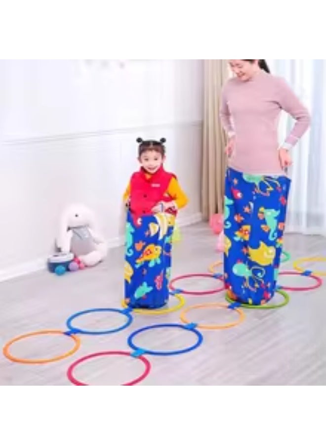 ممز بلانيت مجموعة أكياس القفز الملونة وحلقات التدريب للأطفال ألعاب رياضية تعليمية ممتعة لتنمية التوازن والرشاقة والقدرة البدنية مثالية للمسابقات والأنشطة الجماعية في المدارس والحدائق أدوات تدريب آمنة ومناسبة للأطفال من مختلف الأعمار – ألعاب جماعية - العاب وحركية تساعد على تنمية المهارات– أدوات تدريب – ألعاب رياضية للأطفال- مستلزمات رياضه - Image 4