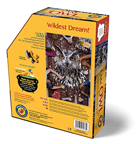 Madd Capp Puzzles - I AM Owl - 550 pieces - Animal Shaped Jigsaw Puzzle - Image 4