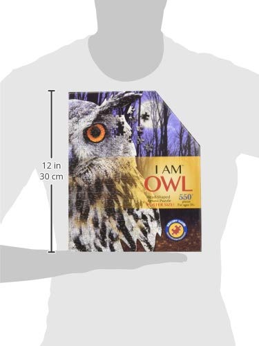 Madd Capp Puzzles - I AM Owl - 550 pieces - Animal Shaped Jigsaw Puzzle - Image 3