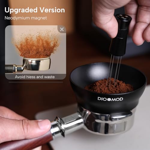 Dioomod 54mm Magnetic Dosing Funnel - Extra-Wide 81mm Top & 30mm Tall Espresso Coffee Dosing Ring for Mess-Free Tamping, Compatible with Breville 54mm Portafilter, Barista Tool Espresso Accessories - Image 5