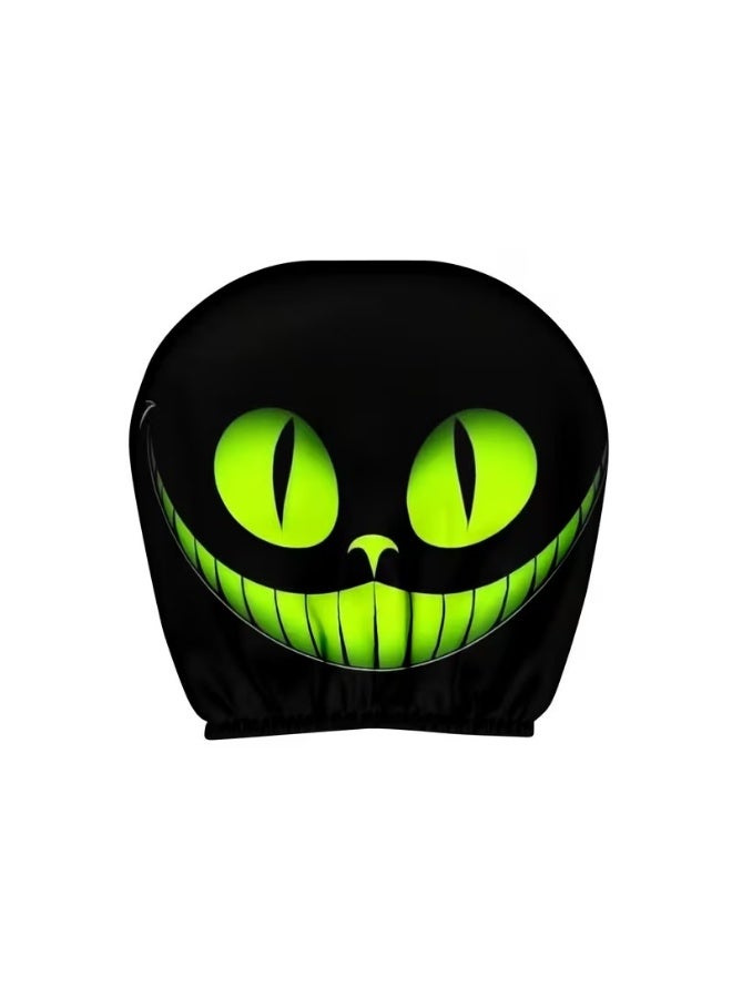 2PCS Funny Cartoon Car Headrest Covers, Cute Funny Cartoon Eyes Car Seat Head Rest Protector for Auto Front Seat Rest Decoration (A-1 Pair) - Image 2