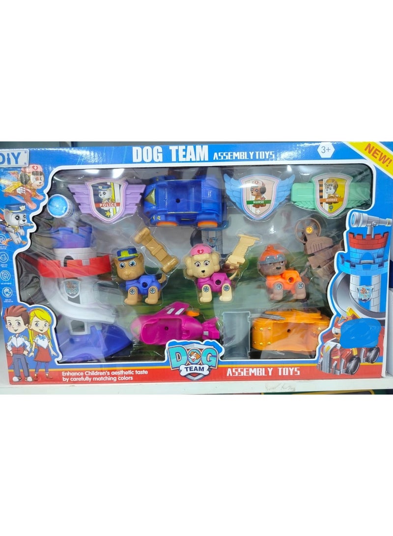 باو بترول مجموعة ألعاب تجميع الكلاب الإنقاذية Dog Team مع شخصيات وملحقات للأطفال بعمر 3 سنوات فأكثر - Image 1