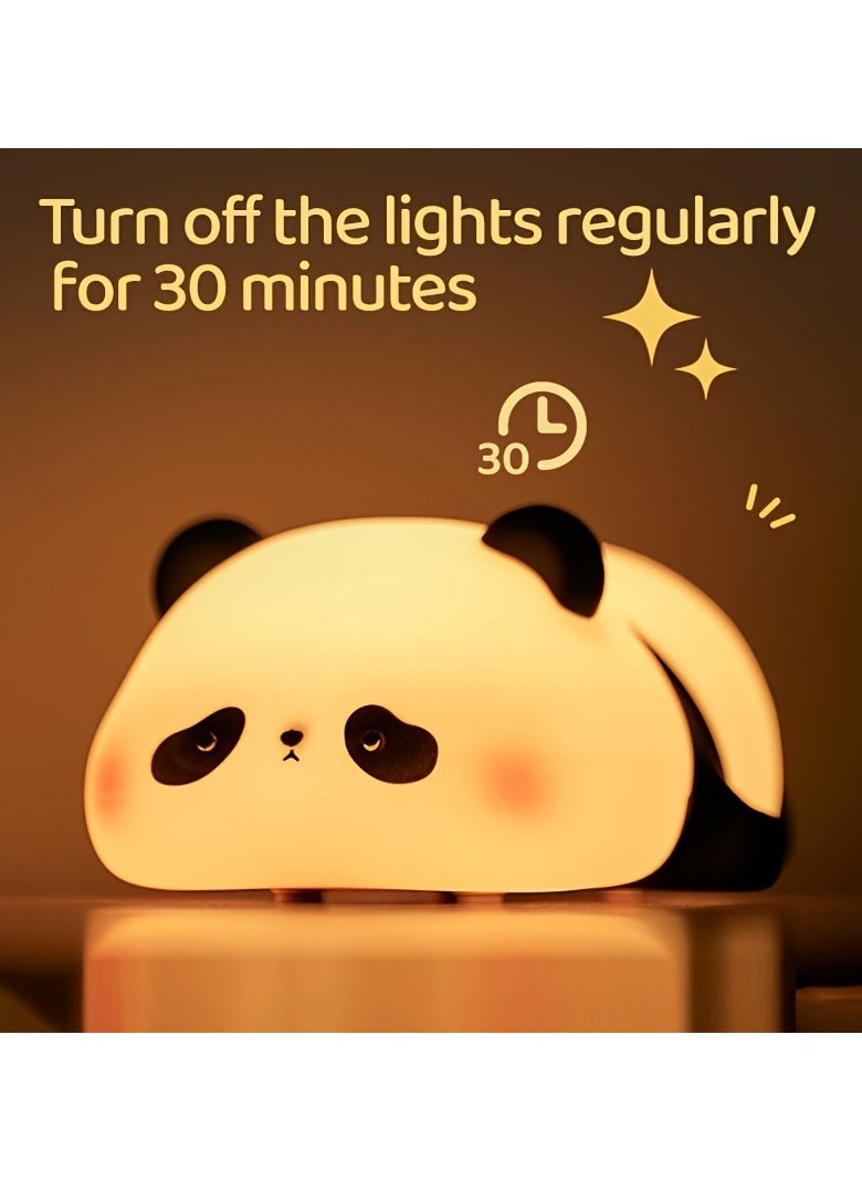 Panda Gift Silicone Pat Lamp LED Bedside Lamp Christmas Pat Silicone Night Light Charging Companion Sleep Lamp Outdoor Camping Lamp - pzsku/Z3873933445FE7474E3A3Z/45/_/1731658446/fbd0d700-60a6-45d2-bad5-b3cdc3c3b2a8