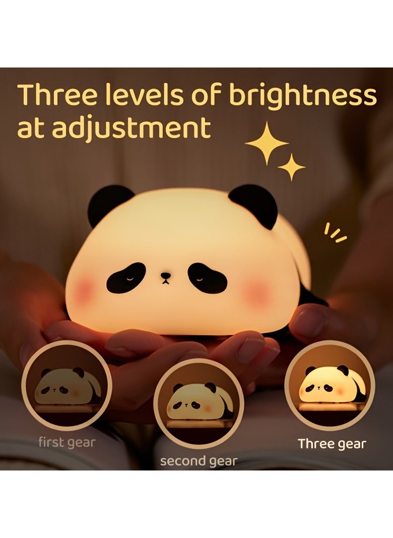 Panda Gift Silicone Pat Lamp LED Bedside Lamp Christmas Pat Silicone Night Light Charging Companion Sleep Lamp Outdoor Camping Lamp - pzsku/Z3873933445FE7474E3A3Z/45/_/1731658487/5fc3d5fe-056f-4856-8280-ac9e4bff226a