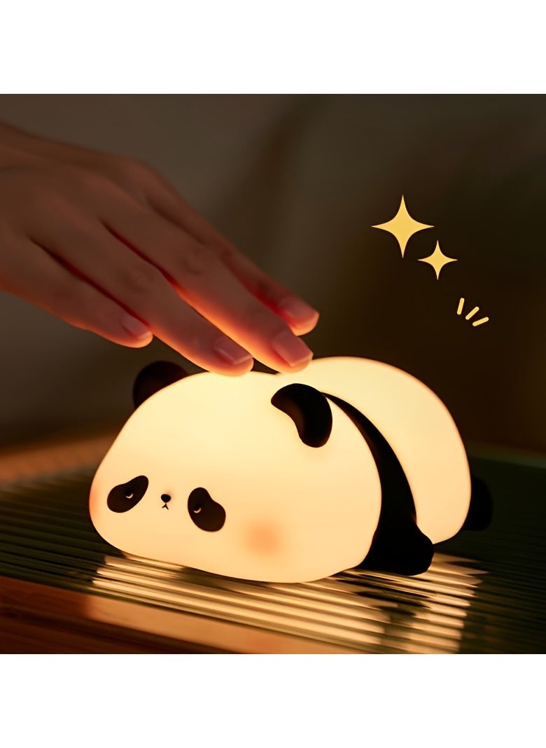 Panda Gift Silicone Pat Lamp LED Bedside Lamp Christmas Pat Silicone Night Light Charging Companion Sleep Lamp Outdoor Camping Lamp - pzsku/Z3873933445FE7474E3A3Z/45/_/1731658497/7f62f7a1-e643-48f5-add4-78392156461e