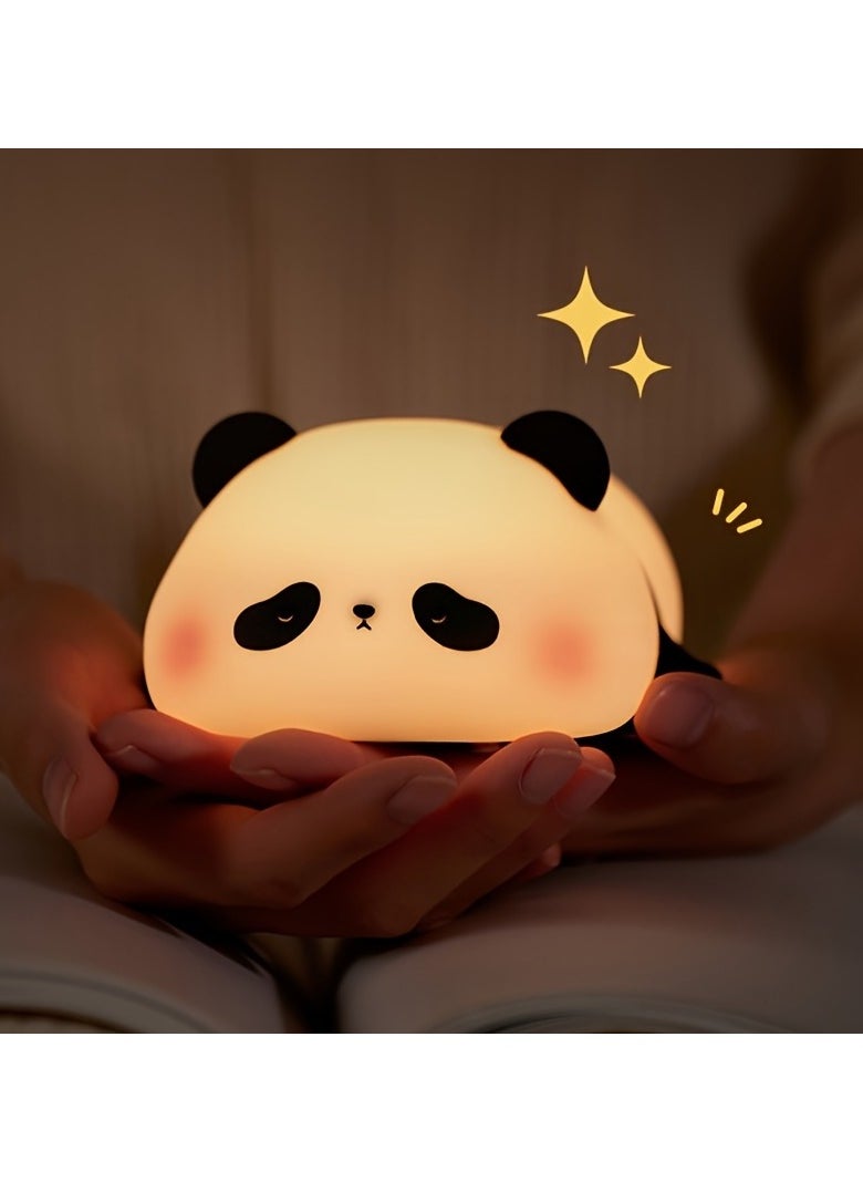 Panda Gift Silicone Pat Lamp LED Bedside Lamp Christmas Pat Silicone Night Light Charging Companion Sleep Lamp Outdoor Camping Lamp - pzsku/Z3873933445FE7474E3A3Z/45/_/1731658508/04884056-15aa-442f-84ee-a97da68e5029