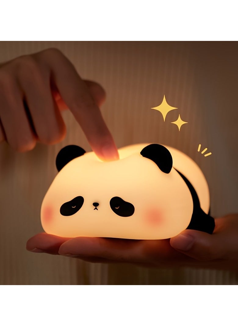 Panda Gift Silicone Pat Lamp LED Bedside Lamp Christmas Pat Silicone Night Light Charging Companion Sleep Lamp Outdoor Camping Lamp - pzsku/Z3873933445FE7474E3A3Z/45/_/1731658508/196343f5-7f48-4e27-90f4-80066104e138