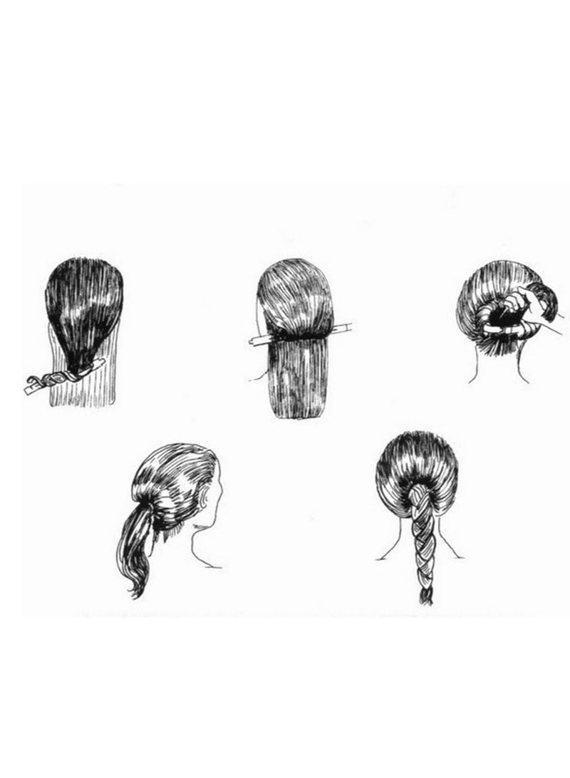 RATSAW 8 Pcs Hair Bun Maker  Bun Ponytails Tool Hair Accessories  Dish Headbands French Twist  Hair Curler Magic Hair Styling Bun Shaper - Image 2