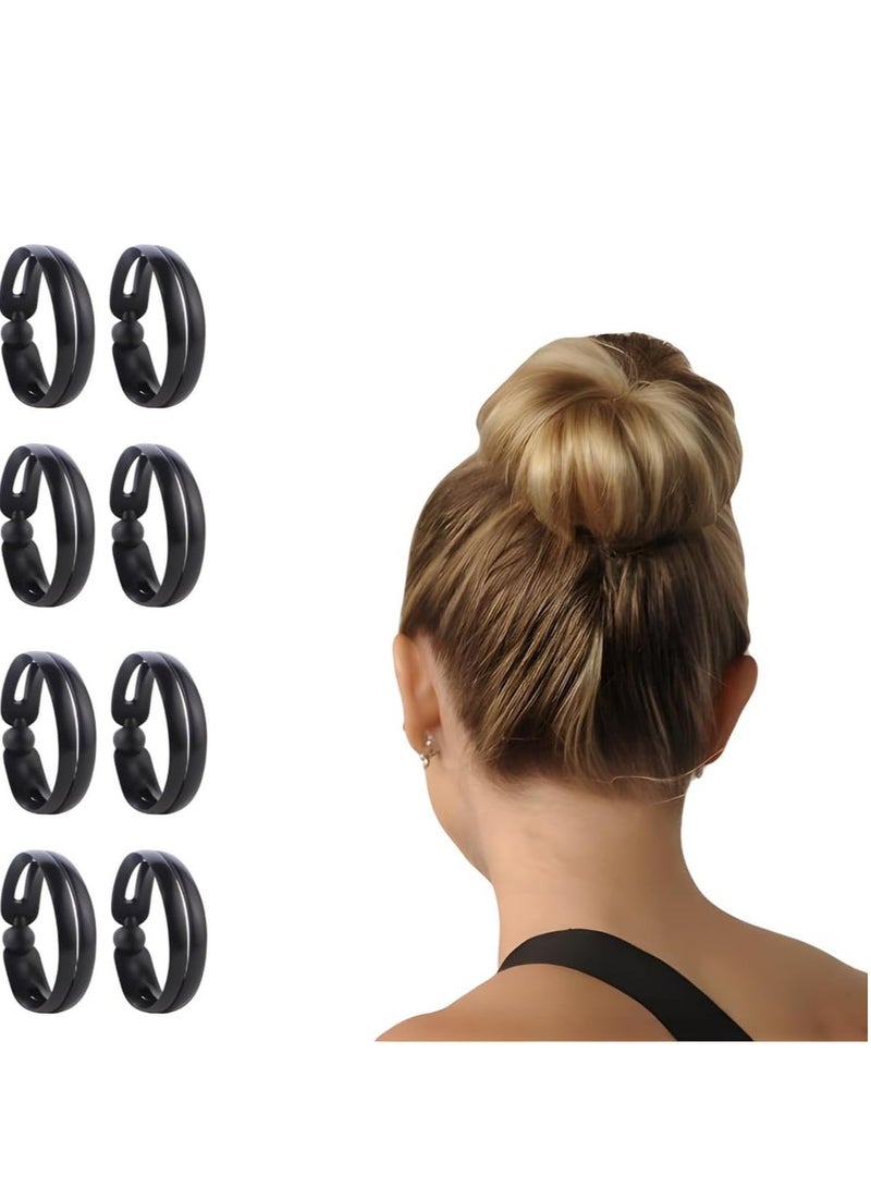 RATSAW 8 Pcs Hair Bun Maker  Bun Ponytails Tool Hair Accessories  Dish Headbands French Twist  Hair Curler Magic Hair Styling Bun Shaper - Image 1
