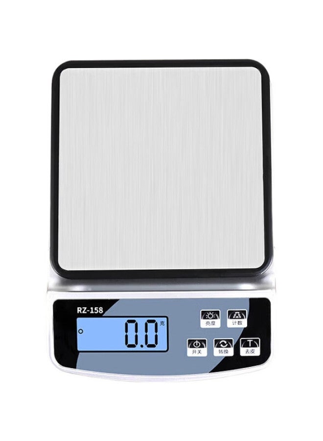 Baijie Electronic Kitchen Scale Stainless Steel Baking Scale Waterproof Food Scale 10Kg 1G Jewelry Gram Scale - Image 1