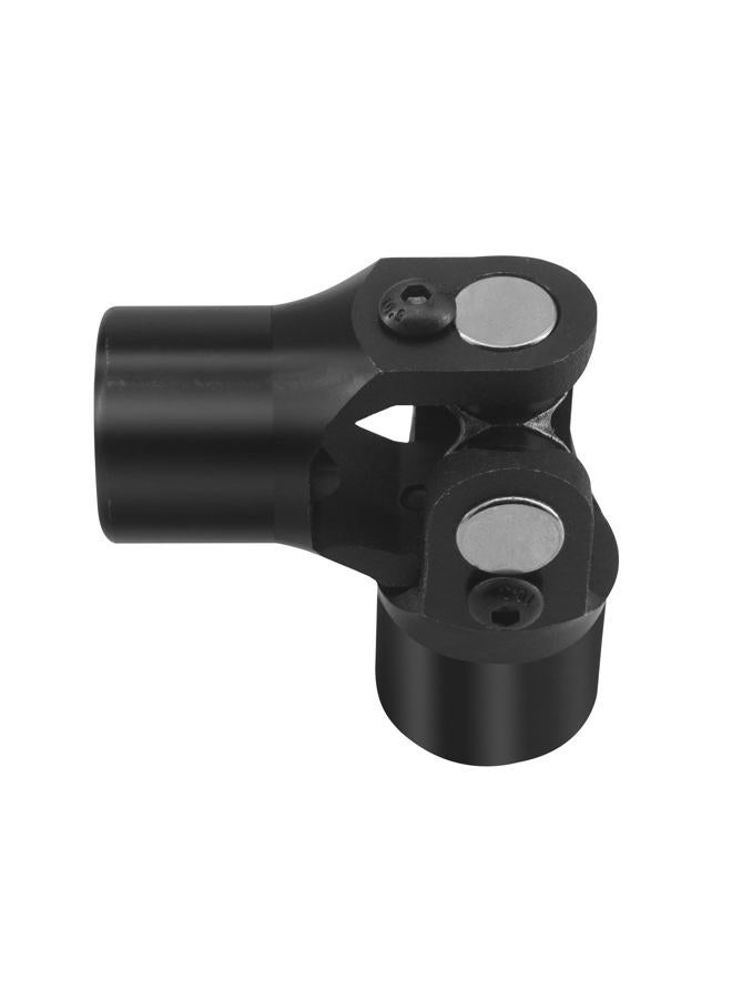 RABROPAR Single Steering Shaft Universal U Joint Coupling 3/4" Round x 3/4" Smooth Round Black, 35° Degree Maximum Working Angle, Total Length 96mm (3-3/4") - Image 4