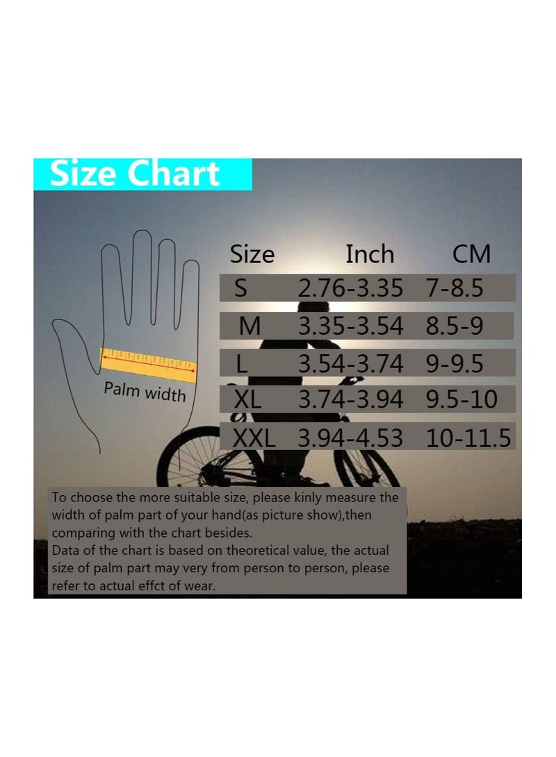 SYOSI Cycling Gloves, Full Finger Mountain Bike Gloves, 5MM SBR+Liquid Gel Padded Anti-slip Shock-absorbing Touchscreen MTB Gloves, Bicycle Gloves for Men Women, Full Finger Mountain Bike Gloves  - Image 3