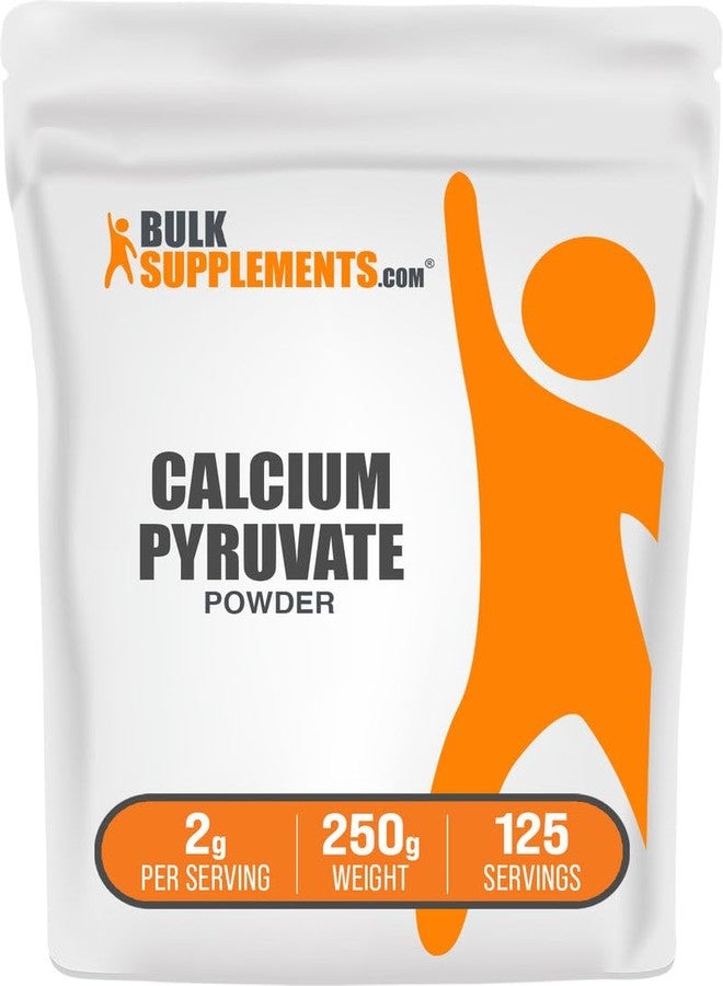 بالك سابلمنتس مسحوق بيروفات الكالسيوم من BulkSupplements.com - مكمل غذائي للكالسيوم، مكمل غذائي للبيروفات - بدون نكهة وخالي من الغلوتين، 2 غرام لكل حصة، 250 غرام (8.8 أونصة) (عبوة واحدة) - Image 1