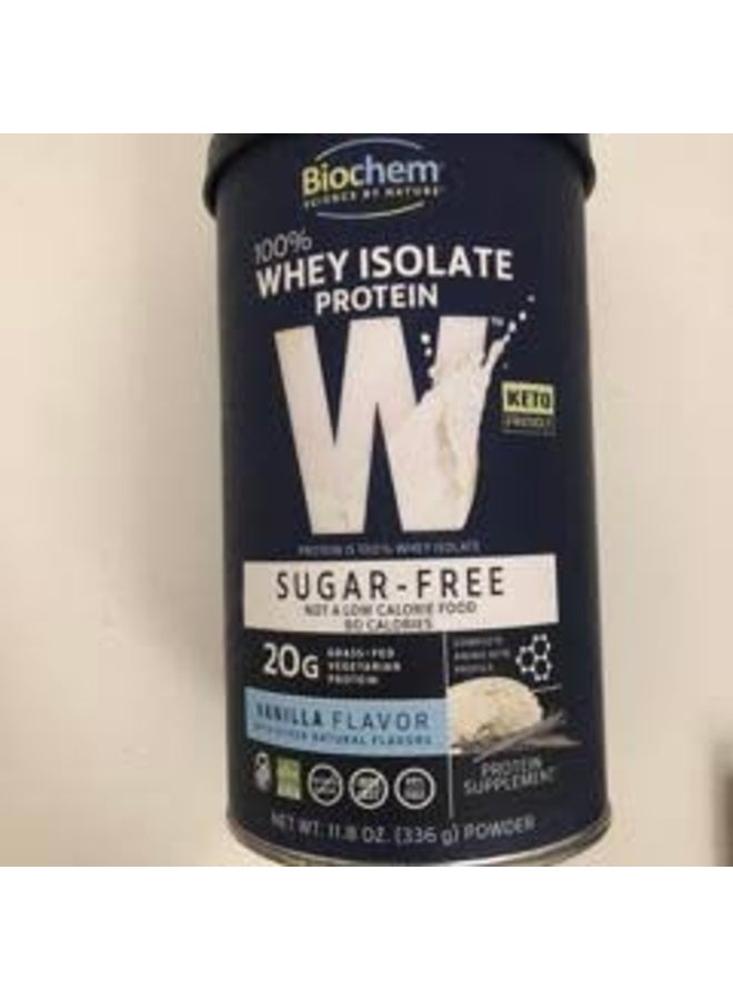 Biochem, 100% Whey Isolate Protein, Sugar Free, Vanilla, 336 g - Image 2