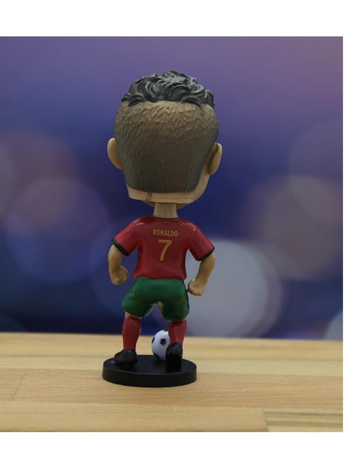 Generic Football Super Hero Bobble Head for Car Dashboard or Desk and Football Stars Jersey Keychain - Image 4