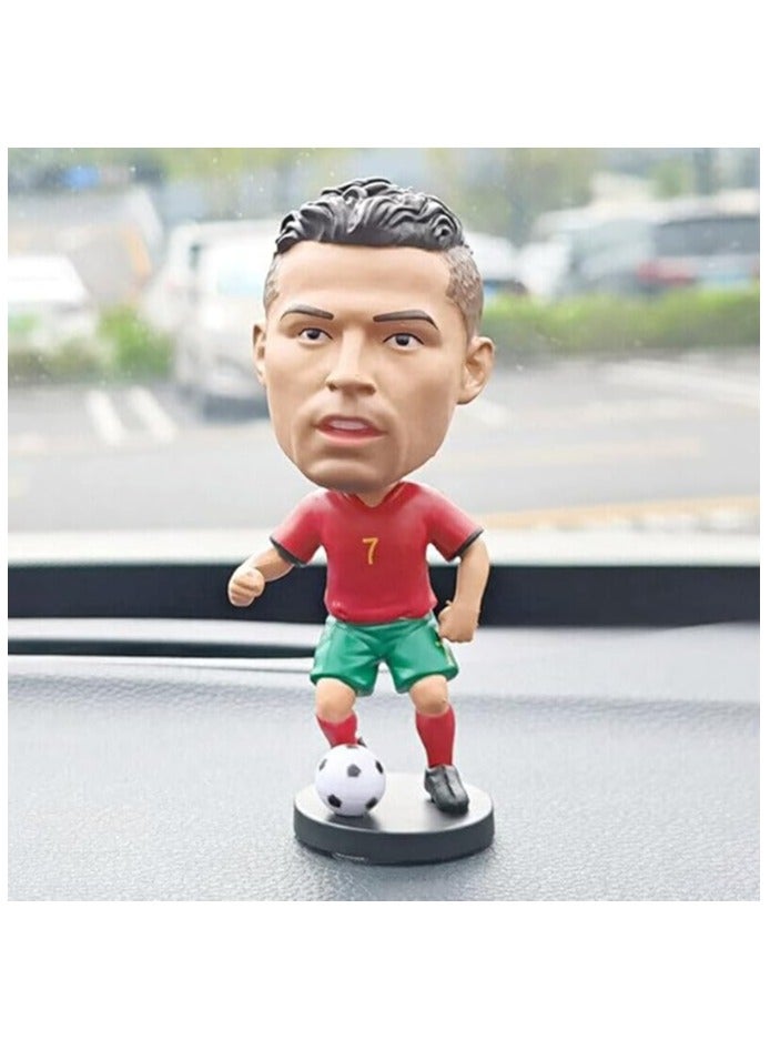 Generic Football Super Hero Bobble Head for Car Dashboard or Desk and Football Stars Jersey Keychain - Image 5