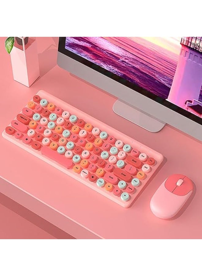 Wireless Keyboard and Mouse Combo – Retro Typewriter Keycap – Lightweight & Ergonomic – Arabic/EN – Ideal for Daily Use - Image 5