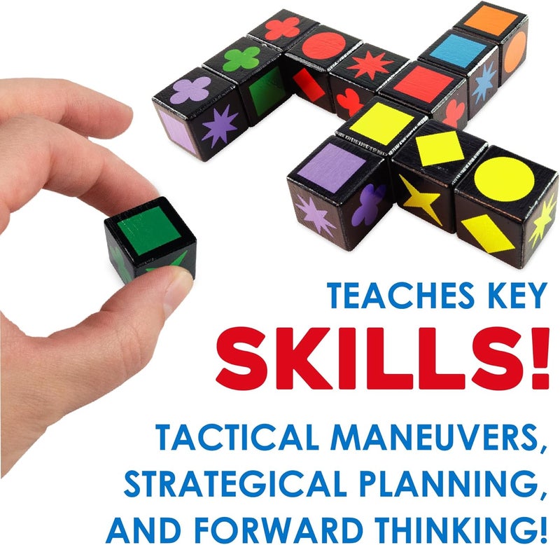 MindWare Qwirkle Cubes: Big Box - A Fun Family Game for 2-4 Players Ages 6 and Up - Image 5
