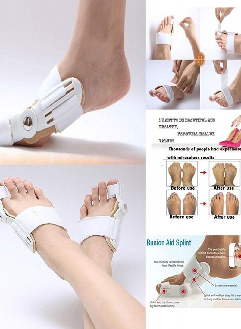 Thumb Correction Pain Relief Bunion Support Toe Straightener White - Image 2