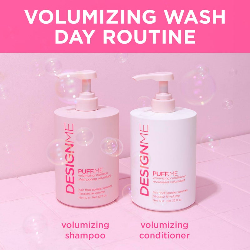 Design.Me PUFF.ME Volumizing Shampoo | Adds Body, Bounce & Volume for Fuller, Thicker Hair| For Fine & Medium Hair | Boosts Shine | Color-Safe, Lightweight Formula | Vegan, Paraben & Sulfate Free - Image 4