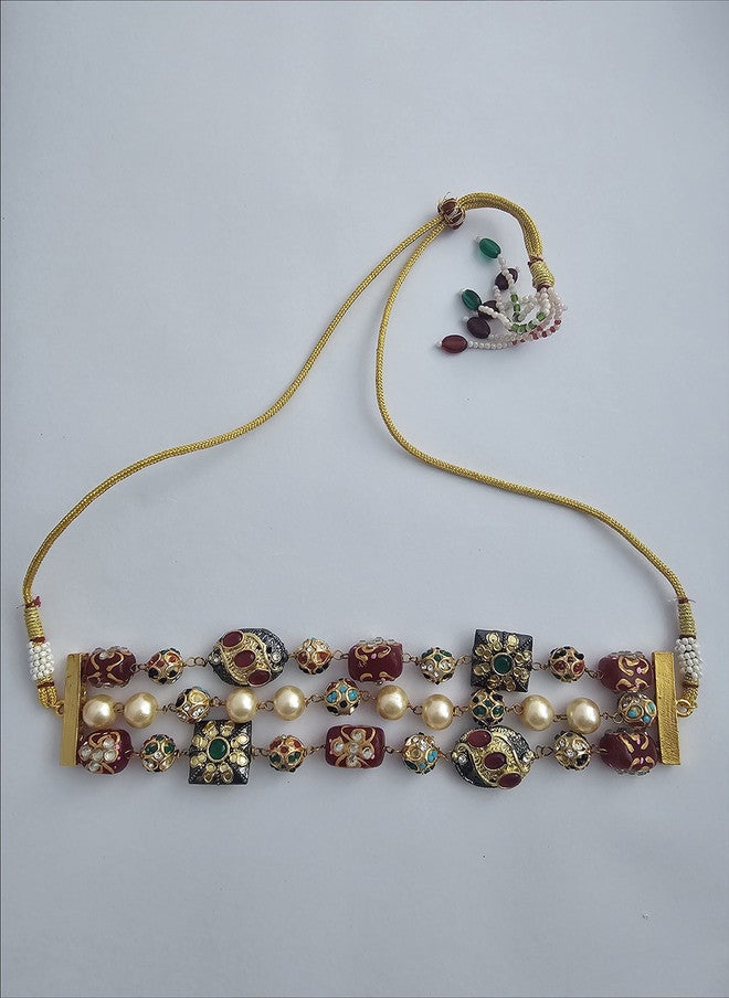 Binnis Wardrobe Gold-Plated Beaded Necklace - Image 5