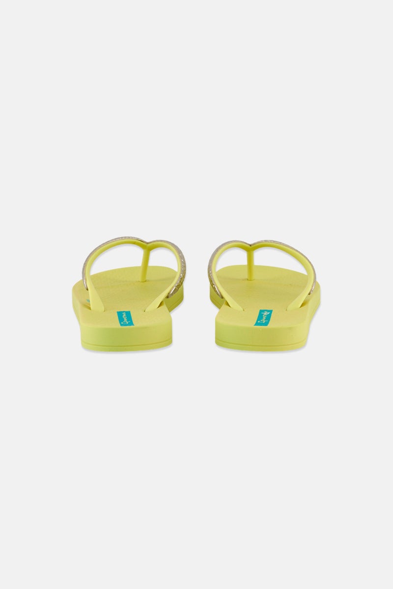 Ipanema Kids Girl MeshIII Slip On Slippers, Yellow  - Image 2
