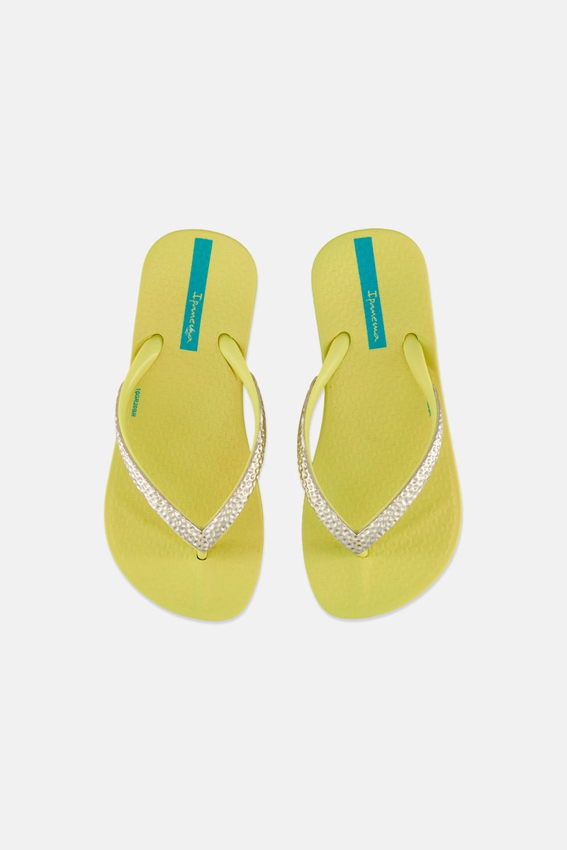 Ipanema Kids Girl MeshIII Slip On Slippers, Yellow  - Image 3