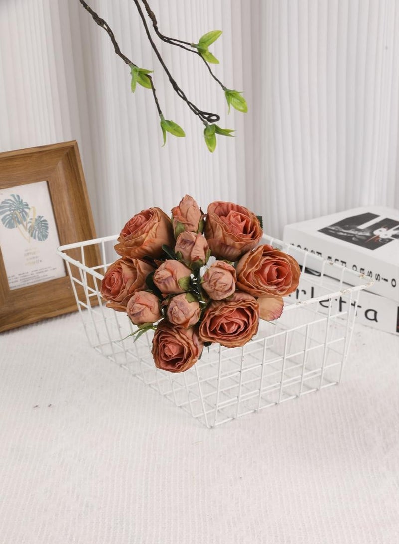 Generic 🌹 Artificial Brown Rose Bouquet – A Touch of Elegance & Classic Charm ✨ 