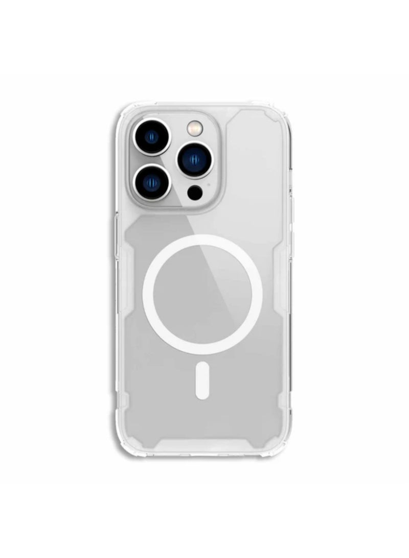 Nillkin Nillkin High Quality Nature TPU Pro Magnetic Case For Apple iPhone 15 Pro Max White  - Image 1