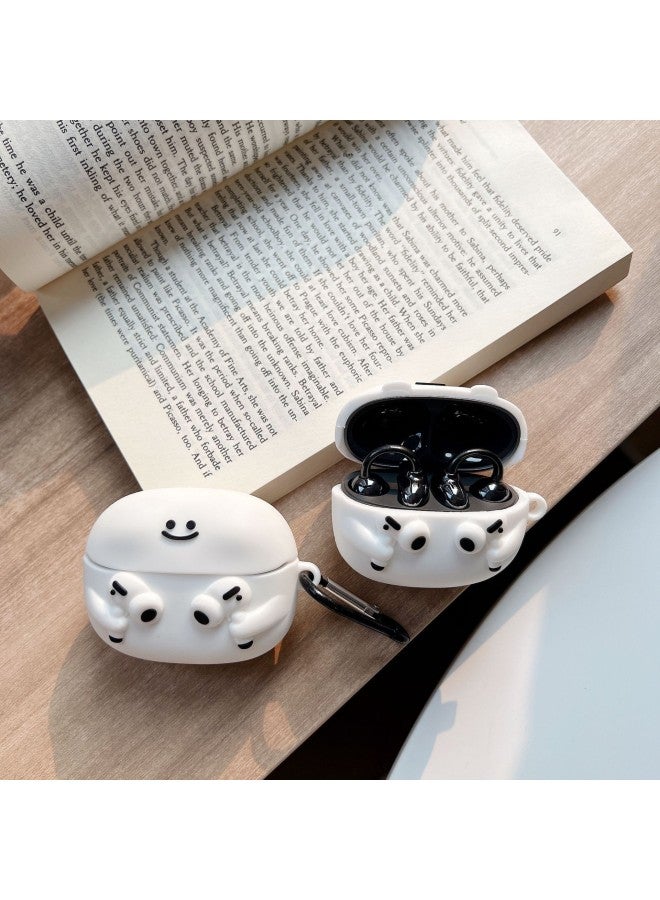 Loquat For Oppo Enco Air4i Headphone Case Cartoon Silicone Soft Case Free3/air4pro Bluetooth Protective Case-Color:Silicone Soft Shell-white Wolfdog-Model:OPPO Free3 (protective Sleeve) - Image 4