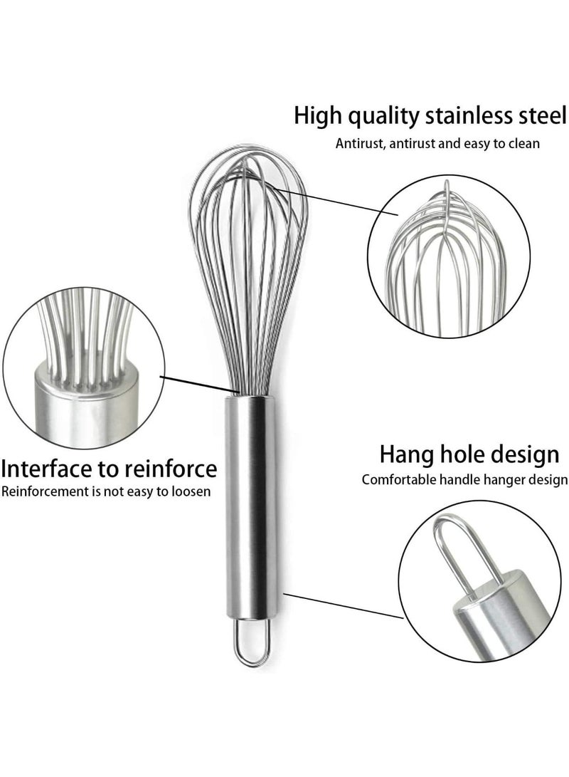 Professional 12-Inch Stainless Steel Balloon Whisk – Premium Wire Whisk for Mixing, Whipping, Beating & Blending – Ergonomic Lightweight Handle, Rust-Resistant, Durable - Image 2
