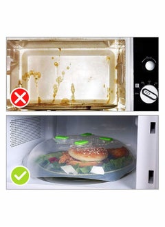 Y&D Microwave Splatter Cover, Plate Food Guard, Anti-Splatter with Steam Vents (11.8 Inch)  - Image 2