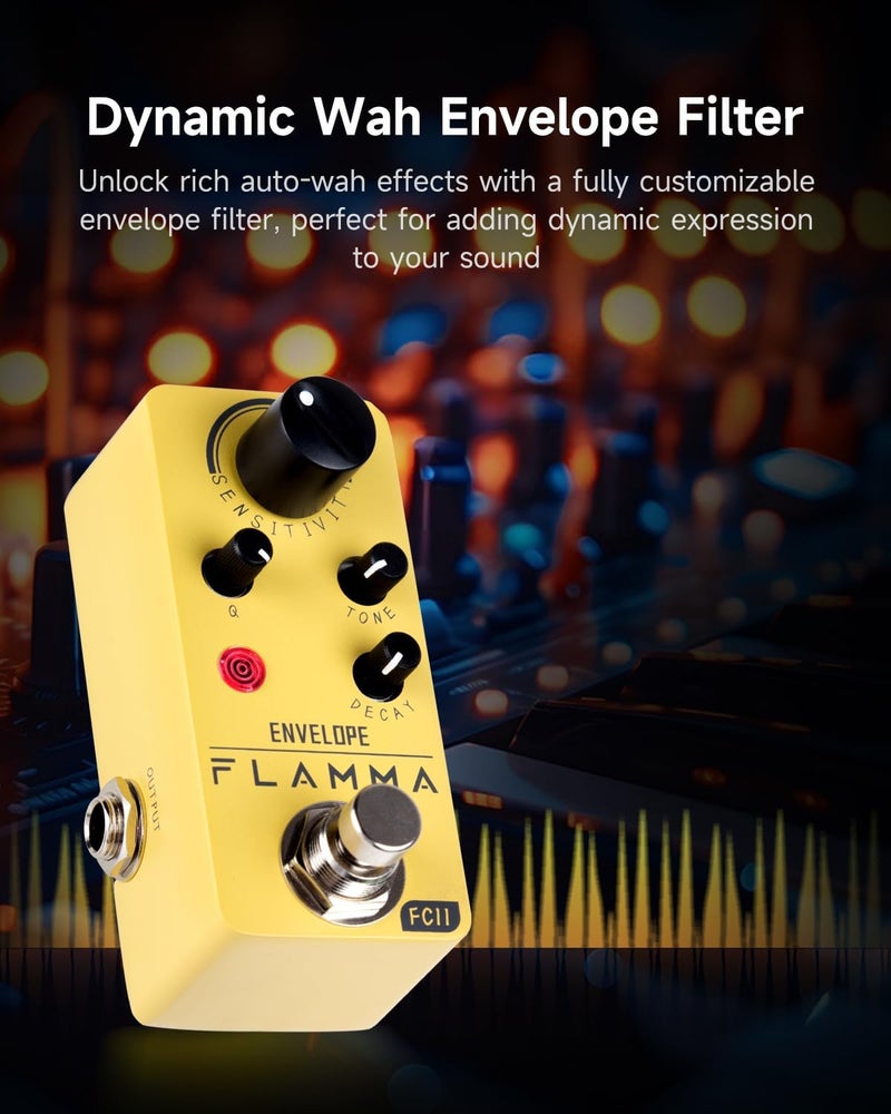 FLAMMA FC11 Auto Wah Pedal Envelope Filter Guitar Effects Pedal True Bypass for Guitar and Bass - Image 3