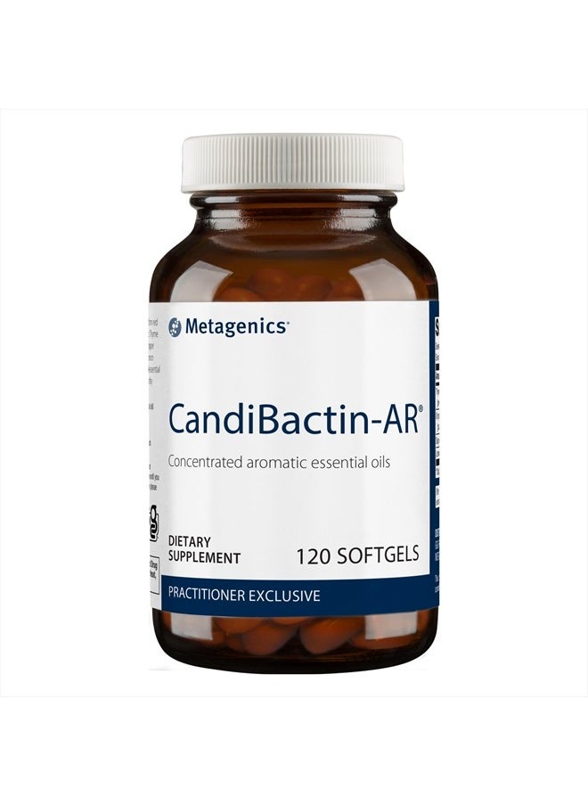 Metagenics - CandiBactin-AR - Concentrated Aromatic Essential Oils - with Thyme Oil & Oregano Oil - Gut Health Supplements* - for Intestinal Microbial Balance* - Gluten-Free - 120 Softgels - Image 1