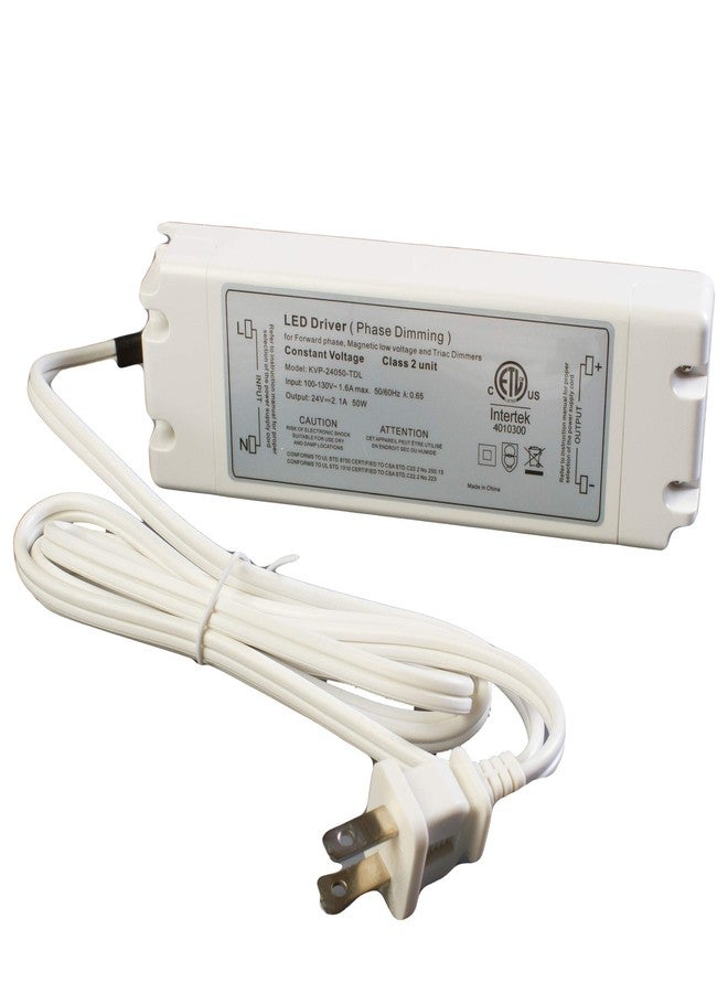 LEDUPDATES 24v 2.1A Triac Dimmable Driver 50w LED Light Power Supply for Standard Wall AC Dimmers ETL Listed - Image 1