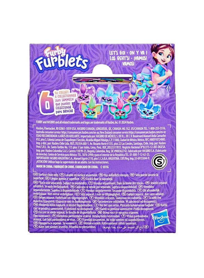 Furby Furblets Ray-Vee Mini Friend, 45+ Sounds, Electronica Music, Furbish Phrases, Electronic Plush Toys for Girls & Boys 6 Years & Up, Rainbow  - Image 3