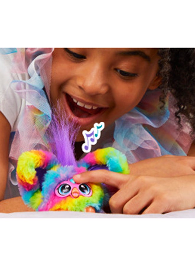 Furby Furblets Ray-Vee Mini Friend, 45+ Sounds, Electronica Music, Furbish Phrases, Electronic Plush Toys for Girls & Boys 6 Years & Up, Rainbow  - Image 5