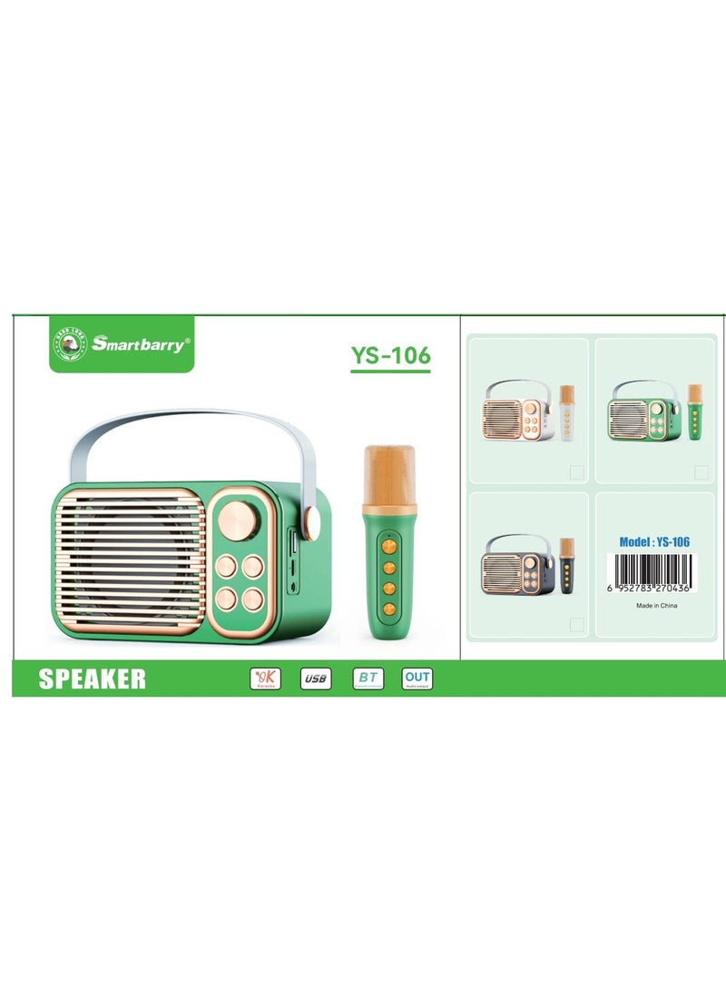 Smartberry YS106 Mini Karaoke Bluetooth Speaker with Microphone - Image 2
