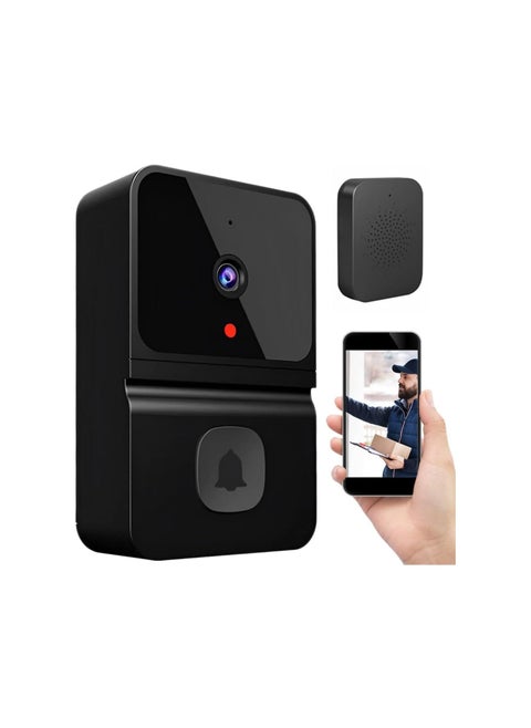 Wireless Video Doorbell Camera with Wireless Chime, Intercom HD Night Vision WiFi Rechargeable Security Door Bell Wireless with Camera,2-Way Audio,Cloud Storage,APP Control,Smart Camera for Apartment