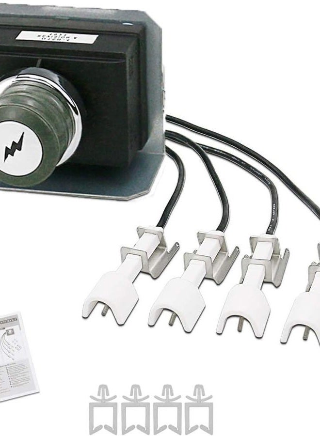 Grisun 7629 Igniter Kit for Weber Genesis 330 Model 65946, 2011 & Newer (Front Mounted Control Panel) Electronic Igniter, Electrodes Ignitions Kit for Weber Genesis 300 Series Gas Grill - Image 1