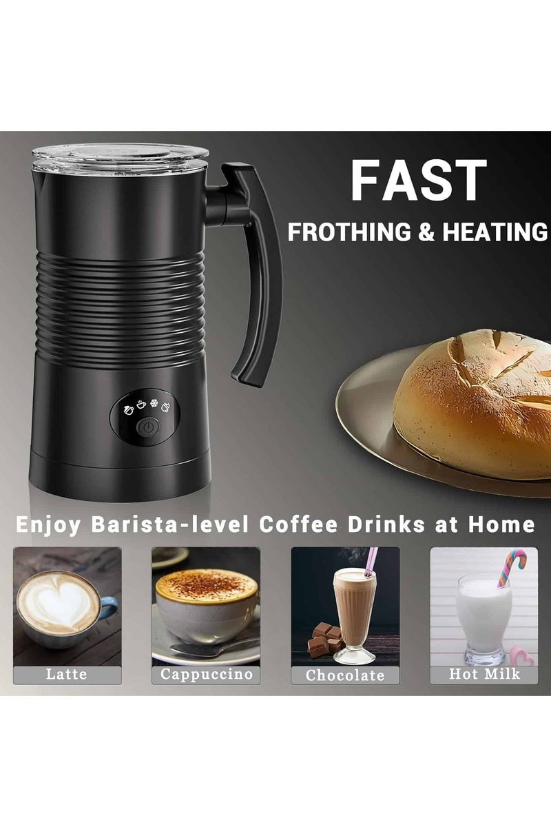 Aideli 4-in-1 Electric Milk Frother and Steamer – Hot & Cold Foam Maker, 350ml Milk Warmer for Coffee, Latte, Cappuccino, Hot Chocolate - Image 2