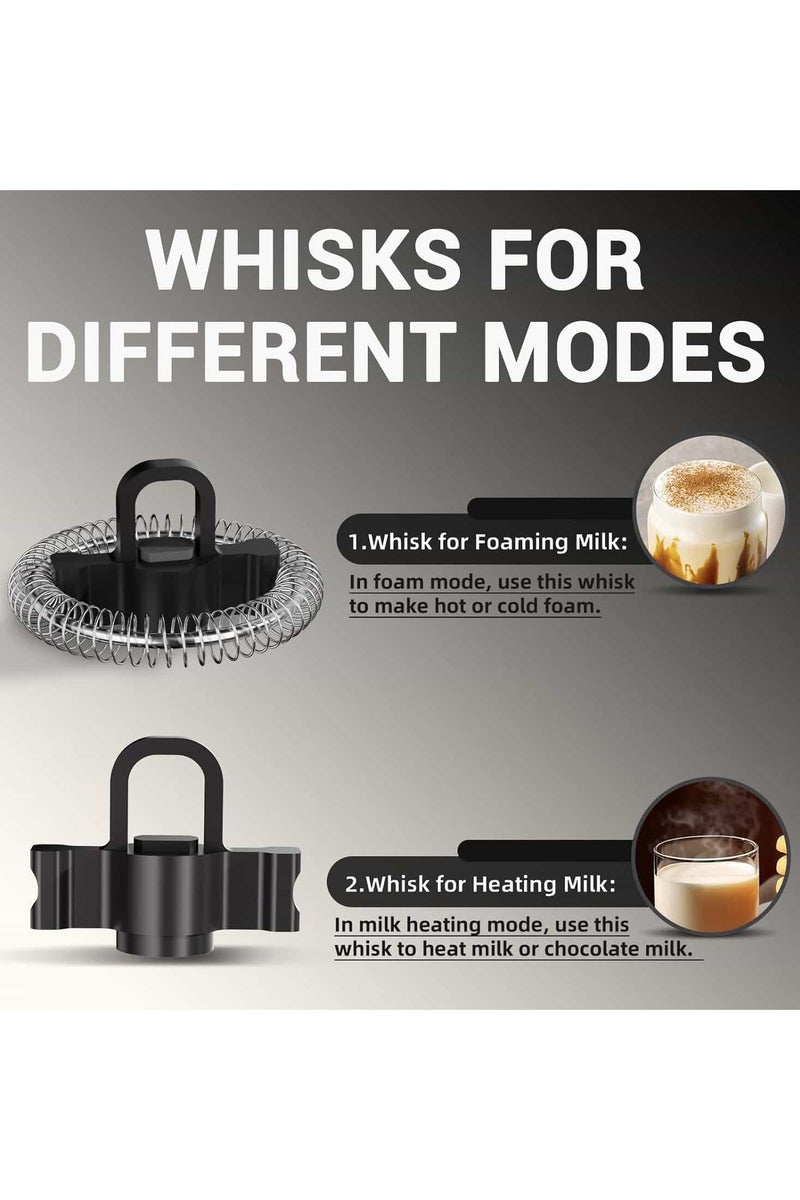 Aideli 4-in-1 Electric Milk Frother and Steamer – Hot & Cold Foam Maker, 350ml Milk Warmer for Coffee, Latte, Cappuccino, Hot Chocolate - Image 4