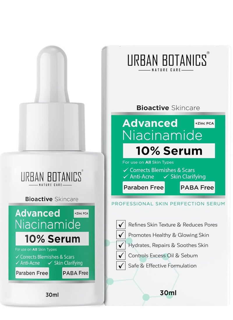 UrbanBotanics 10% Niacinamide Face Serum for Acne, Acne Scars and Marks