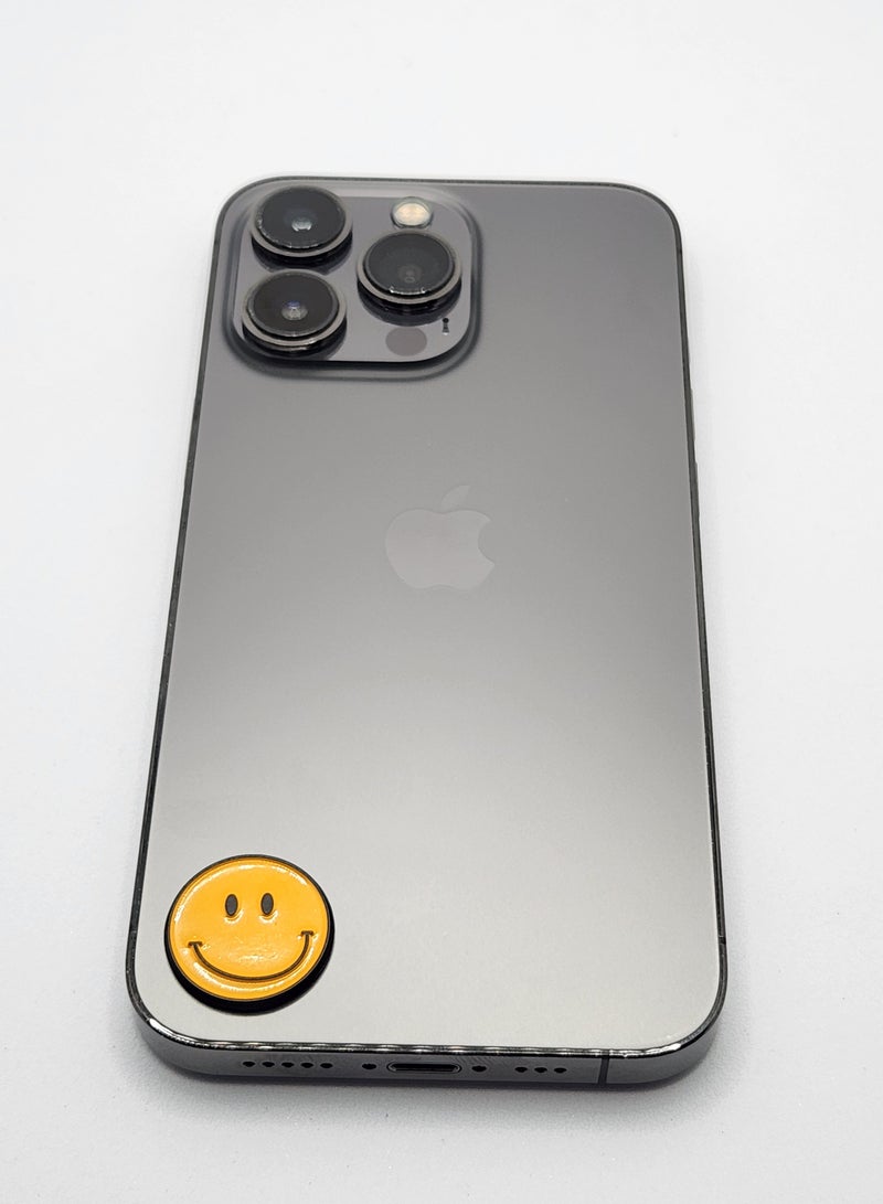 Acnor Smiley Face Stickers– Classic Yellow Happy Face Metal for ,& Accessories Display Sticker for Mobile, Laptop, I pad, Backpacks, Jackets, and Collectors Walls, Doors, Cars, Trucks, Motorcycles - Image 4